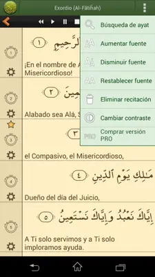 Corán android App screenshot 8